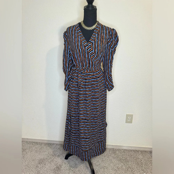 Hofmann Copenhagen Striped Dress, Laura/Blue Haze, NWT Size Large - Picture 9 of 14